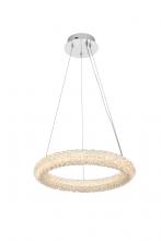  3800D18C - Bowen 18 Inch Adjustable LED Chandelier in Chrome