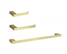  HWB-13S3RBGD - Sofia 3-piece Bathroom Hardware Set in Brushed Gold