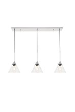  LD4017D40C - Histoire 3 light chrome Pendant