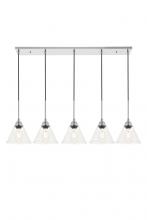  LD4017D48C - Histoire 5 Light Chrome Pendant