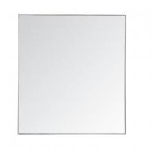  MR43640S - Metal Frame Rectangle Mirror 36 Inch in Silver