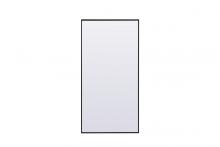  MR4FL3060BK - Metal Frame Rectangle Full Length Mirror 30x60 Inch in Black