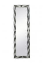  MR53072 - Rectangle Mirror 30 Inch in Chevron