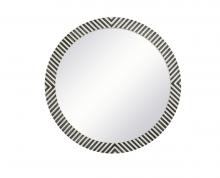  MR54242 - Round Mirror 42 Inch in Chevron