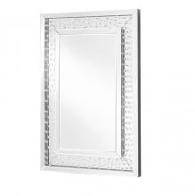  MR9101 - Sparkle 24 In. Contemporary Crystal Rectangle Mirror in Clear