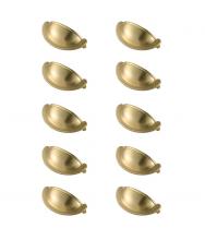  PL3001-GD-10PK - Claude 2-3/4" Center to Center Brushed Gold Cup Bar Pull Multipack (Set of 10)