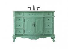  VF10148VM - 48 inch Single bathroom vanity in vintage mint