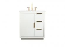  VF19430WH - 30 Inch Single Bathroom Vanity in White