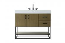  VF29242MCB - 42 inch Single Bathroom Vanity in Chestnut Brown