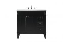  VF31836BK - 36 Inch Single Bathroom Vanity in Black