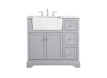  VF60236GR - 36 Inch Single Bathroom Vanity in Grey