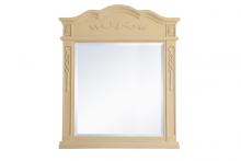  VM3001LT - Wood Frame Mirror 32 Inchx38 Inch in Light Antique Beige