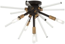  P1799-416 - Spiked - 4 Light Flush Mount