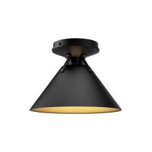  FM584507MB - Archer 7-in Matte Black 1 Light Flush Mount