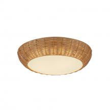  FM511014RA - Merida 14-in Rattan Socket Flush Mount