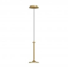  PD418006BG - Issa 6-in Brushed Gold LED Pendant