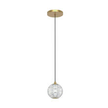  PD321201NB - Marni 5-in Natural Brass LED Pendant