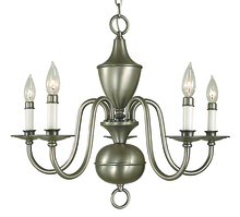  2525 AB - 5-Light Antique Brass Jamestown Dining Chandelier