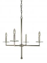  5454 Mblack - 4-Light Matte Black Muse Dining Chandelier