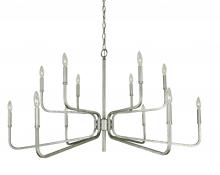  5484 SP - 12-Light Satin Pewter Heidelberg Dining Chandelier