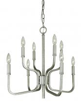  5488 SP - 8-Light Satin Pewter Heidelberg Dining Chandelier