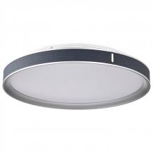  62/3002 - Bandon; 20 Inch LED Flush Mount; Gray with Blue Wrap; Acrylic Lens