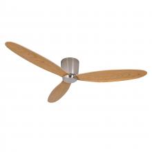  21051901 - Lucci Air Radar 52-inch DC Ceiling Fan in Brushed Chrome with Teak Blades