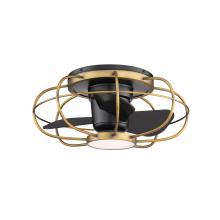  F-096L-AB/MB - Aella Aged Brass/Matte Black with Luminaire