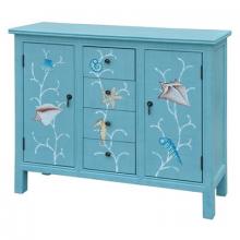  CVFZR1482 - Crestview Collection Coral Reef Aqua Cupboard