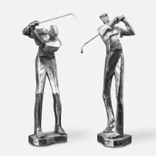  19675 - Uttermost Practice Shot Metallic Statues, Set/2