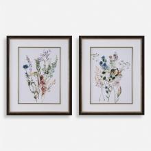  32341 - Uttermost Delicate Flowers Framed Prints, S/2