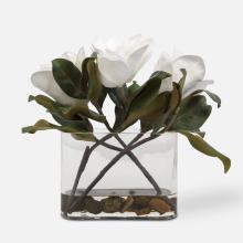  60186 - Uttermost Middleton Magnolia Flower Centerpiece