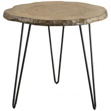  25468 - Runay Wood Slab Side Table