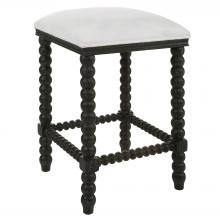  23684 - Pryce Black Backless Counter Stool