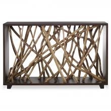  22901 - Teak Maze Console Table