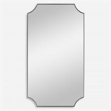  09709 - Lennox Black Scalloped Corner Mirror