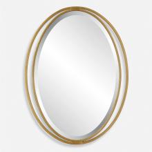  09992 - Rhodes Gold Oval Mirror