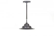  11012-DB-MED-AP10 - Tiered Barn Pendant 11.75" Shade Dark Brass Medium Base Socket AP10 Adjustable Pendant, Le