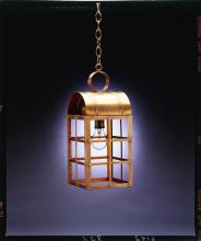 Northeast Lantern 6142-AC-LT2-CSG - Culvert Top H-Bars Hanging Antique Copper 2 Candelabra Sockets Clear Seedy Glass