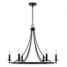  AA1005BI - Chandelier in Black Iron