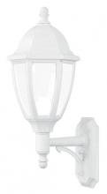  S11SL-WH - EVERSTONE WALL LANTERN WHITESTONE W/OPAL LENS