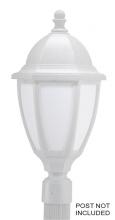  S11TL-WH - EVERSTONE POST LANTERN WHITESTONE W/OPAL LENS