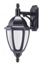  S11VF-BK - EVERSTONE WALL LANTERN BLACKSTONE W/FROSTED LENS