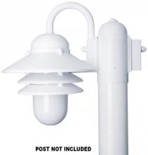  S75TL-1-LR12W-WH - NAUTICAL POST MOUNT