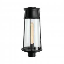  1247-MB-CL - Cone 19.75'' High 1-Light Outdoor Post Light - Matte Black