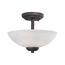  190067763 - Thomas - Tia 11.75'' Wide 2-Light Semi Flush Mount - Painted Bronze