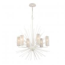  82087/6 - Sea Urchin 27'' Wide 6-Light Chandelier - White Coral