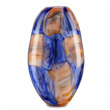  1200-0562 - Negroli Blue & Orange Glass Va