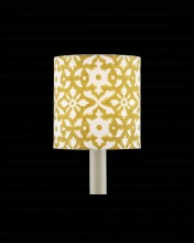  0900-0002 - Block Print Gold Drum Chandelier Shade